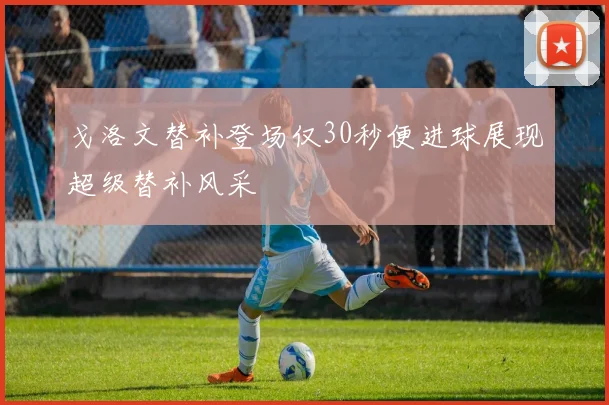 戈洛文替补登场仅30秒便进球展现超级替补风采